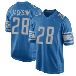 Men's Dan Jackson Detroit Lions No.28 Game Team Color Jersey - Blue