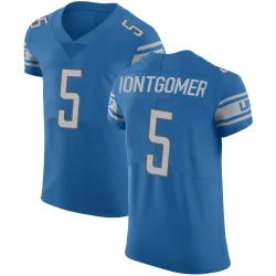Men's David Montgomery Detroit Lions No.5 Elite Team Color Vapor Untouchable Jersey - Blue