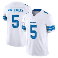 Men's David Montgomery Detroit Lions No.5 Limited Vapor F.U.S.E. 2nd Jersey - White