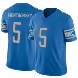 Men's David Montgomery Detroit Lions No.5 Limited Vapor F.U.S.E. Jersey - Blue