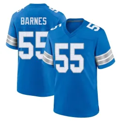 Men's Derrick Barnes Detroit Lions No.55 Game 2nd Jersey - Blue