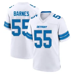 Men's Derrick Barnes Detroit Lions No.55 Game 2nd Jersey - White