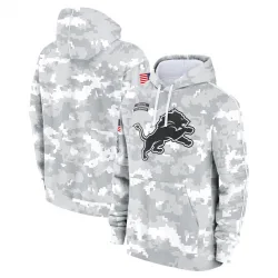Men's Detroit Lions No. 2024 Salute to Service Club Fleece Pullover Hoodie - Arctic Camo