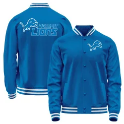 Men's Detroit Lions No. Full-Snap Jacket - Light Blue