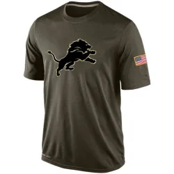Men's Detroit Lions No. Salute To Service KO Performance Dri-FIT T-Shirt - Olive