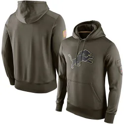 Men's Detroit Lions No. Salute to Service KO Performance Hoodie - Olive