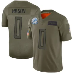 Men's Divaad Wilson Detroit Lions No.0 Limited 2019 Salute to Service Jersey - Camo