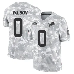 Men's Divaad Wilson Detroit Lions No.0 Limited 2024 Salute to Service Jersey - Arctic Camo