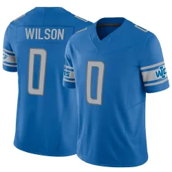 Men's Divaad Wilson Detroit Lions No.0 Limited Vapor F.U.S.E. Jersey - Blue
