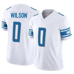 Men's Divaad Wilson Detroit Lions No.0 Limited Vapor F.U.S.E. Jersey - White