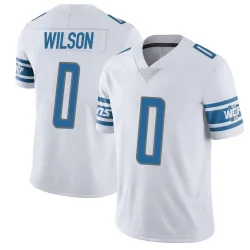 Men's Divaad Wilson Detroit Lions No.0 Limited Vapor Untouchable Jersey - White