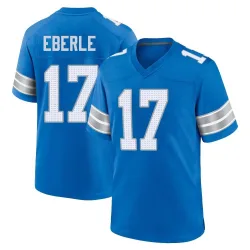 Men's Dominik Eberle Detroit Lions No.17 Game 2nd Jersey - Blue
