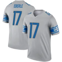 Men's Dominik Eberle Detroit Lions No.17 Legend Inverted Jersey - Gray