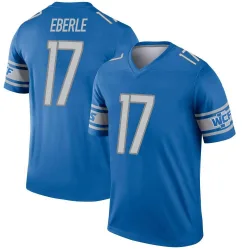 Men's Dominik Eberle Detroit Lions No.17 Legend Jersey - Blue