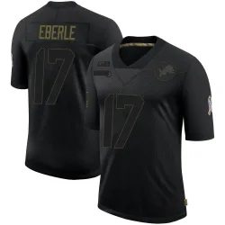 Men's Dominik Eberle Detroit Lions No.17 Limited 2020 Salute To Service Jersey - Black