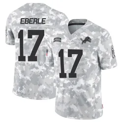 Men's Dominik Eberle Detroit Lions No.17 Limited 2024 Salute to Service Jersey - Arctic Camo