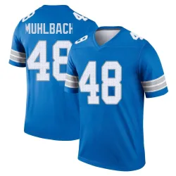 Men's Don Muhlbach Detroit Lions No.48 Legend 2nd Jersey - Blue