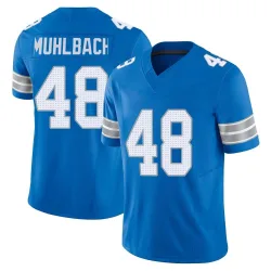 Men's Don Muhlbach Detroit Lions No.48 Limited Vapor F.U.S.E. 2nd Jersey - Blue