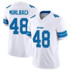 Men's Don Muhlbach Detroit Lions No.48 Limited Vapor F.U.S.E. 2nd Jersey - White