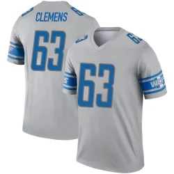 Men's Duke Clemens Detroit Lions No.63 Legend Inverted Jersey - Gray