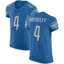 Men's Emmanuel Moseley Detroit Lions No.4 Elite Team Color Vapor Untouchable Jersey - Blue