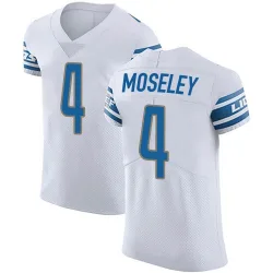 Men's Emmanuel Moseley Detroit Lions No.4 Elite Vapor Untouchable Jersey - White