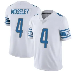 Men's Emmanuel Moseley Detroit Lions No.4 Limited Vapor Untouchable Jersey - White