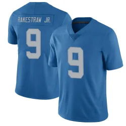 Men's Ennis Rakestraw Jr. Detroit Lions No.9 Limited Throwback Vapor Untouchable Jersey - Blue