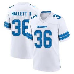 Men's Erick Hallett II Detroit Lions No.36 Game 2nd Jersey - White