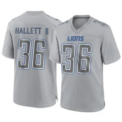 Men's Erick Hallett II Detroit Lions No.36 Game Atmosphere Fashion Jersey - Gray