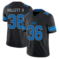 Men's Erick Hallett II Detroit Lions No.36 Limited Alternate Vapor F.U.S.E. 2nd Jersey - Black
