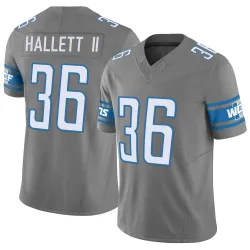 Men's Erick Hallett II Detroit Lions No.36 Limited Silver Vapor F.U.S.E. Jersey