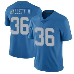 Men's Erick Hallett II Detroit Lions No.36 Limited Throwback Vapor Untouchable Jersey - Blue