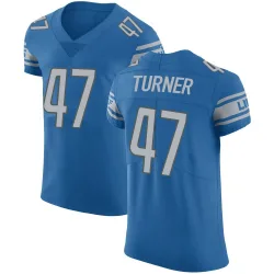 Men's Ezekiel Turner Detroit Lions No.47 Elite Team Color Vapor Untouchable Jersey - Blue