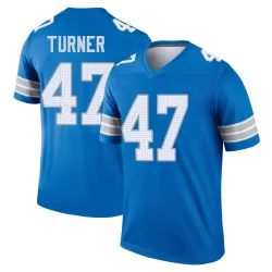Men's Ezekiel Turner Detroit Lions No.47 Legend 2nd Jersey - Blue