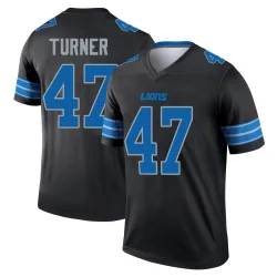 Men's Ezekiel Turner Detroit Lions No.47 Legend Jersey - Black