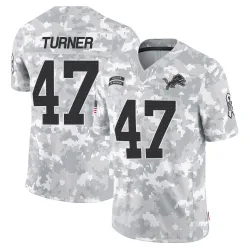 Men's Ezekiel Turner Detroit Lions No.47 Limited 2024 Salute to Service Jersey - Arctic Camo
