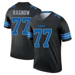 Men's Frank Ragnow Detroit Lions No.77 Legend Jersey - Black