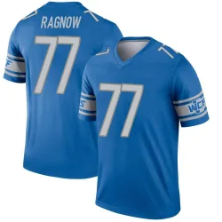 Men's Frank Ragnow Detroit Lions No.77 Legend Jersey - Blue