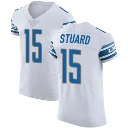 Men's Grant Stuard Detroit Lions No.15 Elite Vapor Untouchable Jersey - White