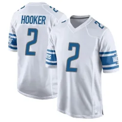 Men's Hendon Hooker Detroit Lions No.2 Game Jersey - White