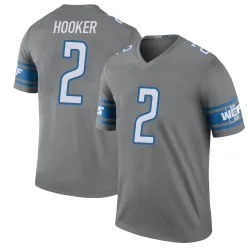 Men's Hendon Hooker Detroit Lions No.2 Legend Color Rush Steel Jersey