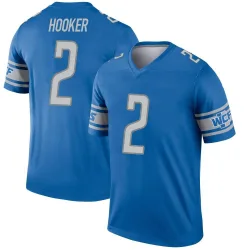 Men's Hendon Hooker Detroit Lions No.2 Legend Jersey - Blue