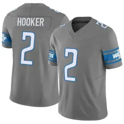 Men's Hendon Hooker Detroit Lions No.2 Limited Silver Vapor F.U.S.E. Jersey