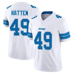Men's Hogan Hatten Detroit Lions No.49 Limited Vapor F.U.S.E. 2nd Jersey - White