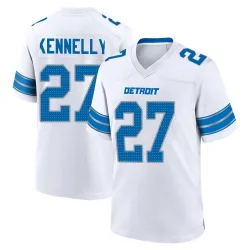 Men's Ian Kennelly Detroit Lions No.27 Game 2nd Jersey - White