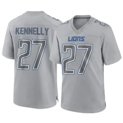 Men's Ian Kennelly Detroit Lions No.27 Game Atmosphere Fashion Jersey - Gray