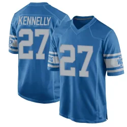 Men's Ian Kennelly Detroit Lions No.27 Game Throwback Vapor Untouchable Jersey - Blue