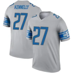Men's Ian Kennelly Detroit Lions No.27 Legend Inverted Jersey - Gray