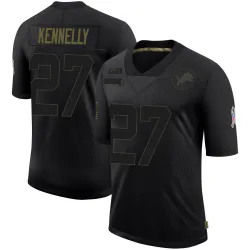 Men's Ian Kennelly Detroit Lions No.27 Limited 2020 Salute To Service Jersey - Black